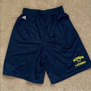 Adidas University of Michigan Lacrosse Shorts